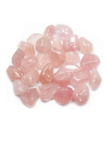 Pépites de quartz rose polies pour bougie parfumée