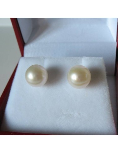 Boucles Nova Perle de culture blanche. Argent 925