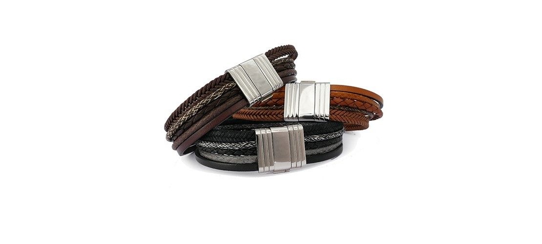  1001 idées  Le Bracelet cuir Homme  accessoire en vogue  Mens bracelet  Fashion bracelets Mens leather bracelet
